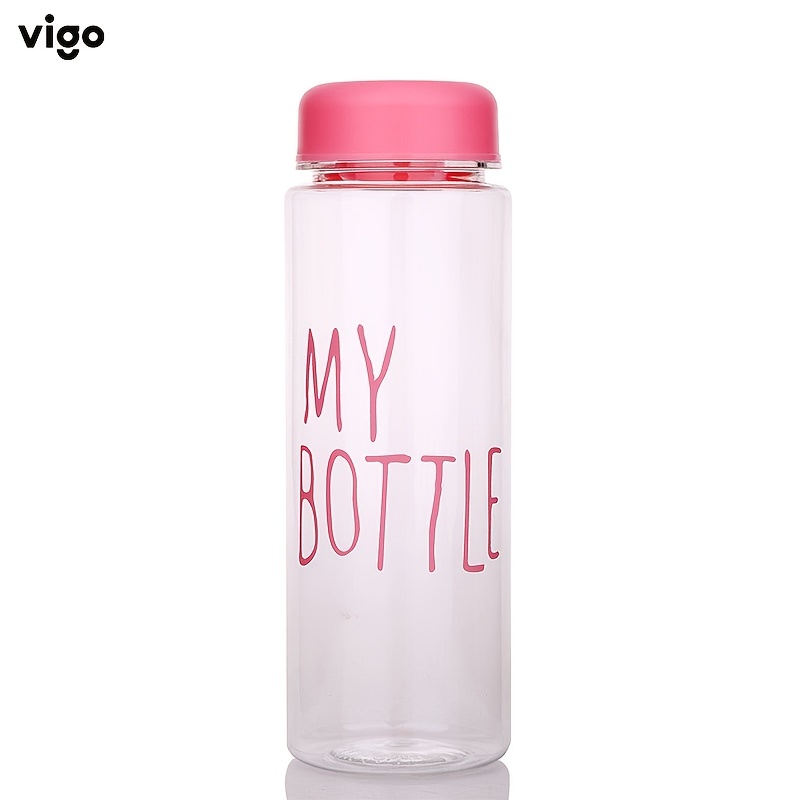 1pc, VIGO Water Bottle, 500ml/17oz Strawberry Pattern Water Cups, Square  Transparent Clear Water Pitcher, Cute Kawaii Summer Drinkware, Kitchen  Gadget