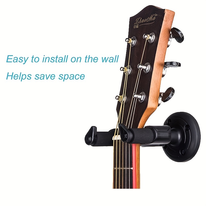 Acheter Support de guitare électrique acoustique, support de basse, Base en  bois, crochets de montage mural pour Home Studio