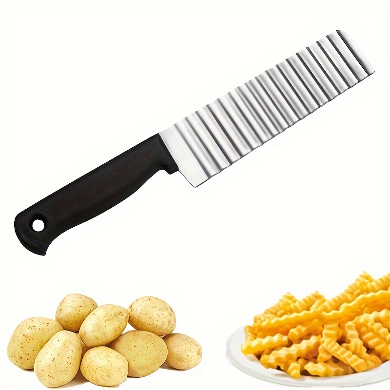 Cortador de papas fritas, cortador de papas fritas de acero inoxidable,  cortador de patatas, cortador de patatas fritas, cortador de verduras y