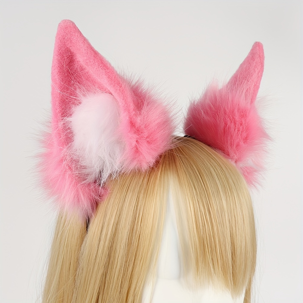 Fox Cos Suit, New Dress-up Ears Simulation Plush Fluffy Big Fox Tail