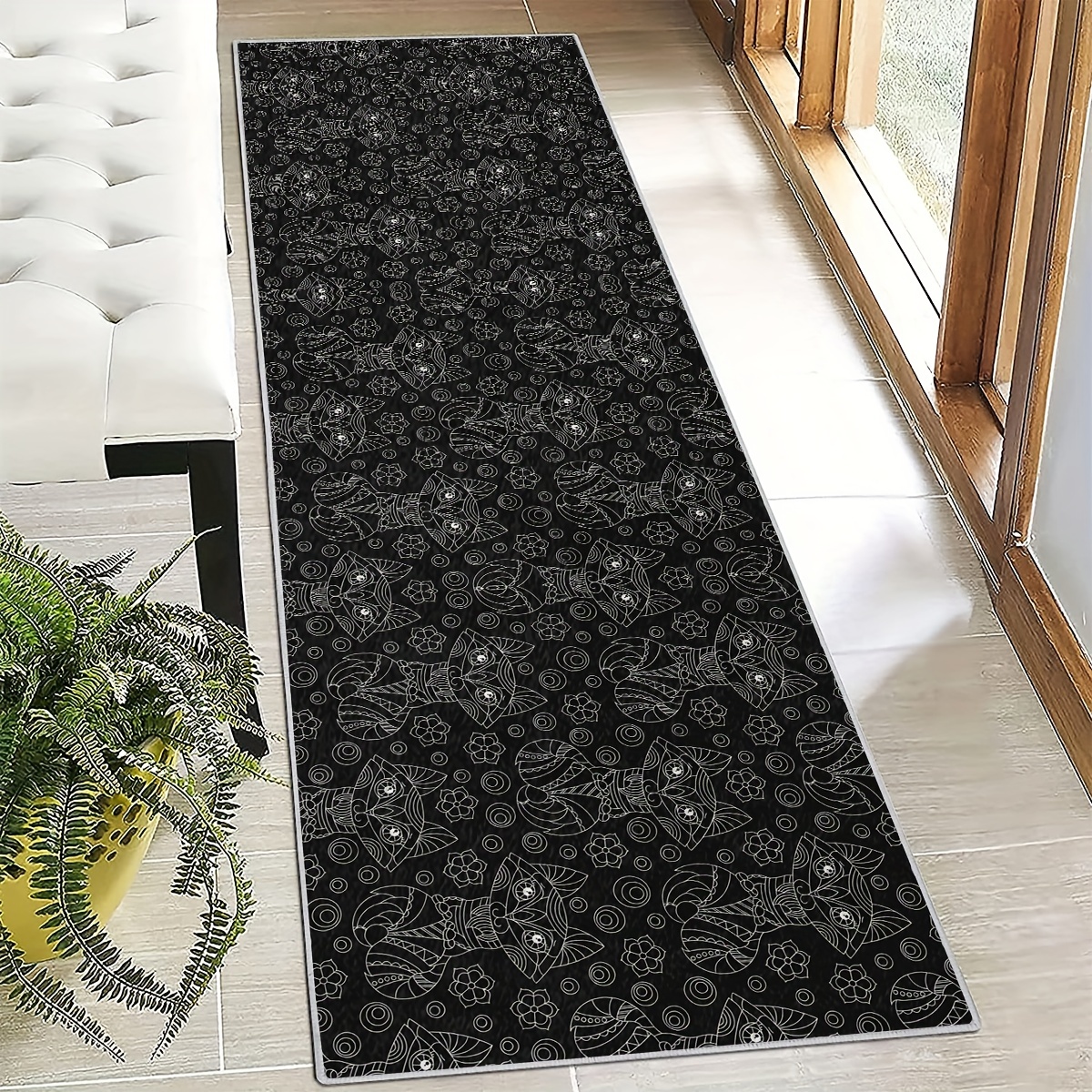 Modern Abstract Long Carpet Bath Runner Hallway Rug Runner - Temu