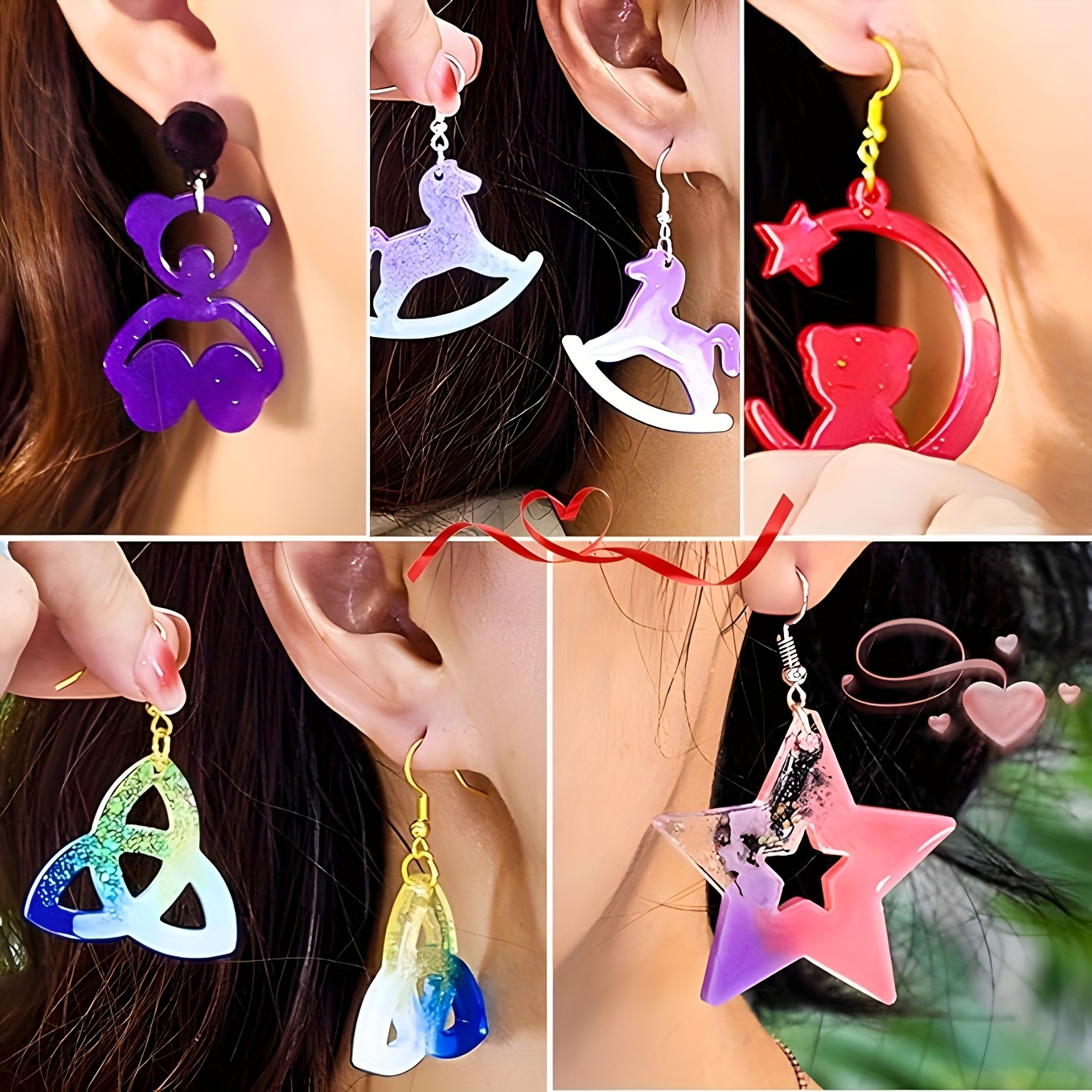 Cool Jewelry Pendant Craft Supplies Earring Resin Molds Jewelry