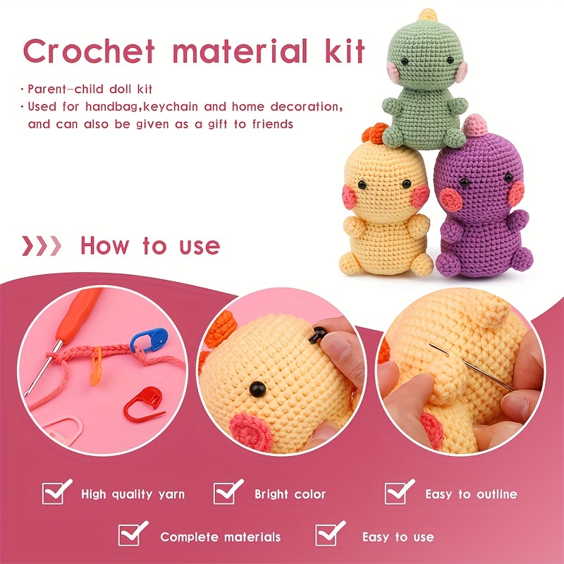 Beginner Sheep Crochet Kit Easy Crochet Starter Kit Crochet Animals Kit  Amigurumi Kit Crochet Gift Animal Crochet Store 