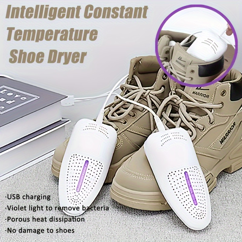 Secador de zapatos, secadora de zapatos doméstica de calentamiento rápido,  eliminación de olores, reduce la humedad, secadora de botas plegable