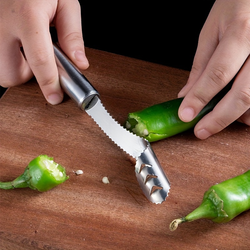 Jalapeno Pepper Corer Stainless Steel Chili Corer Remover - Temu