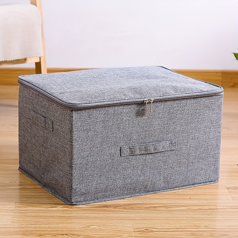 Large Capacity Storage Box Zipper Portable Organizer - Temu