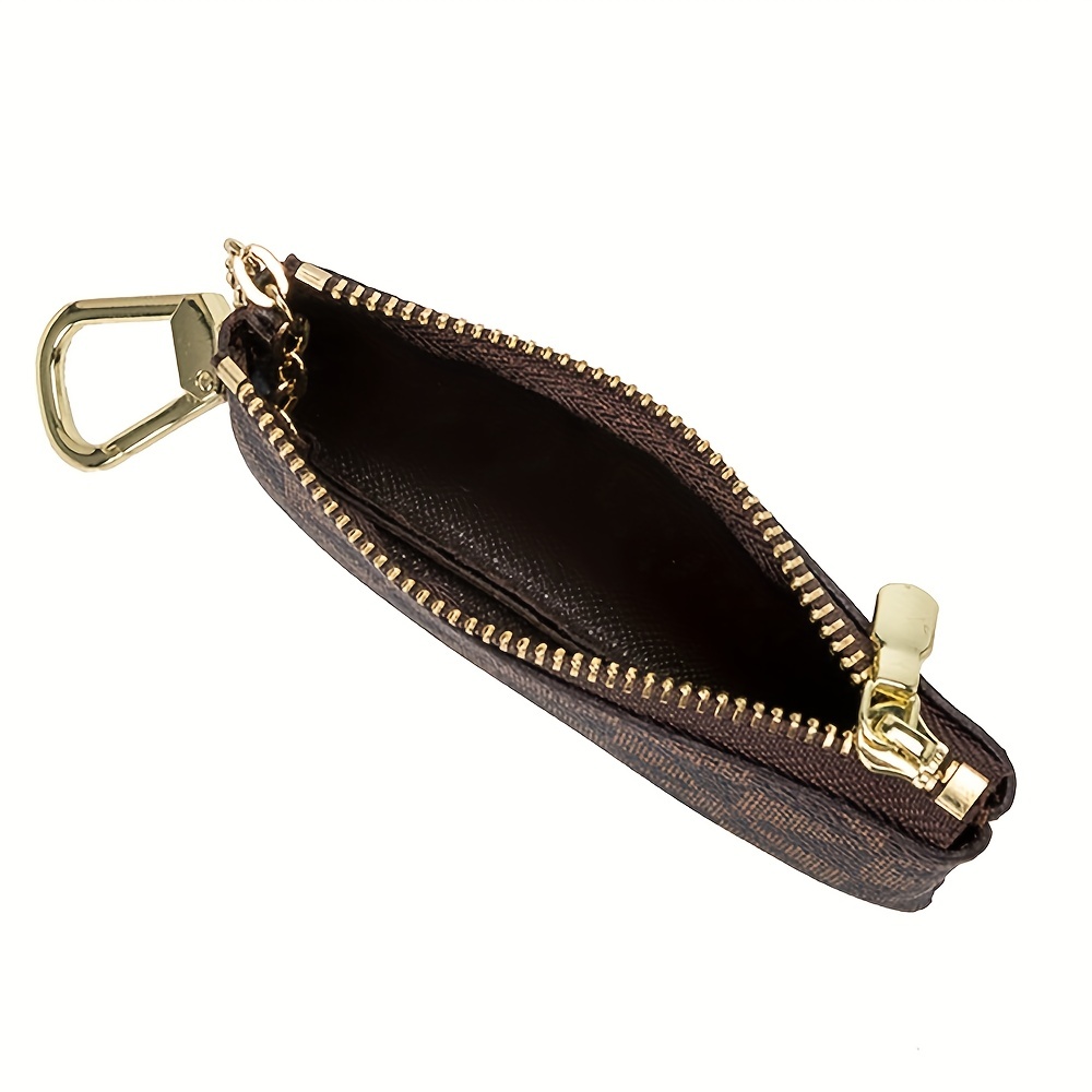 Mini Vintage Zipper Coin Purse, Portable Clutch Bag, Versatile Keychain Bag  With Keyring - Temu