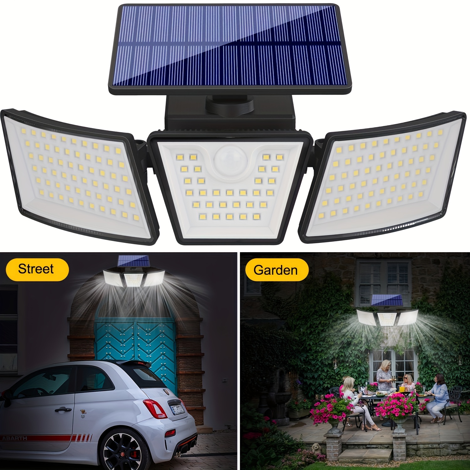 Ameritop super bright led on sale solar motion sensor lights