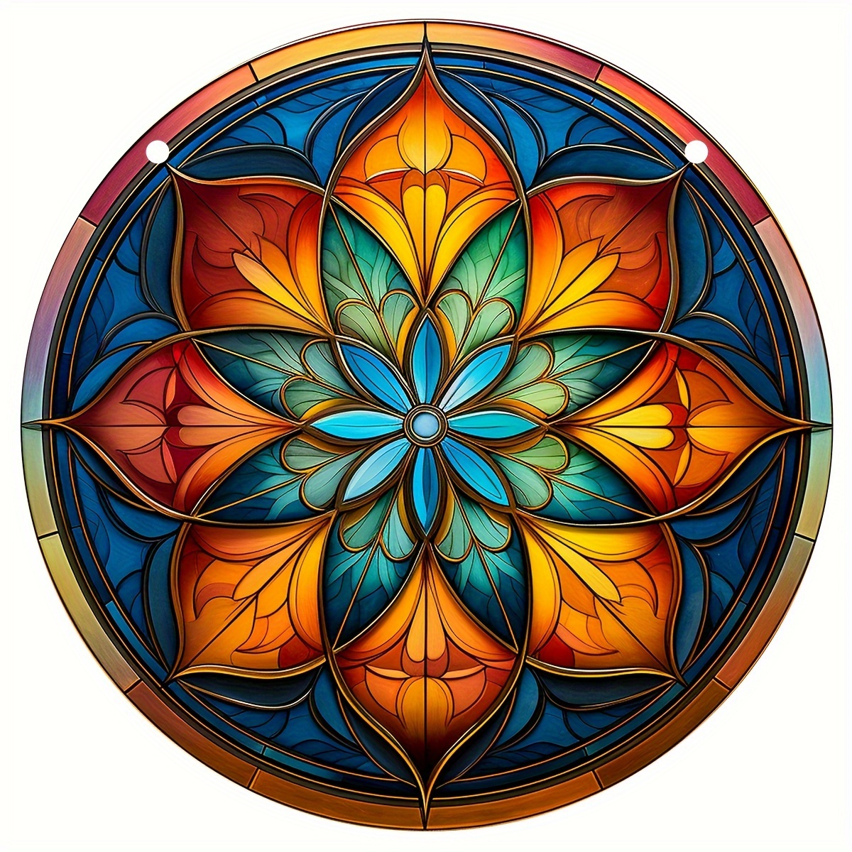 Mandala Stained Suncatchers Mandala Window Hangings Handmade