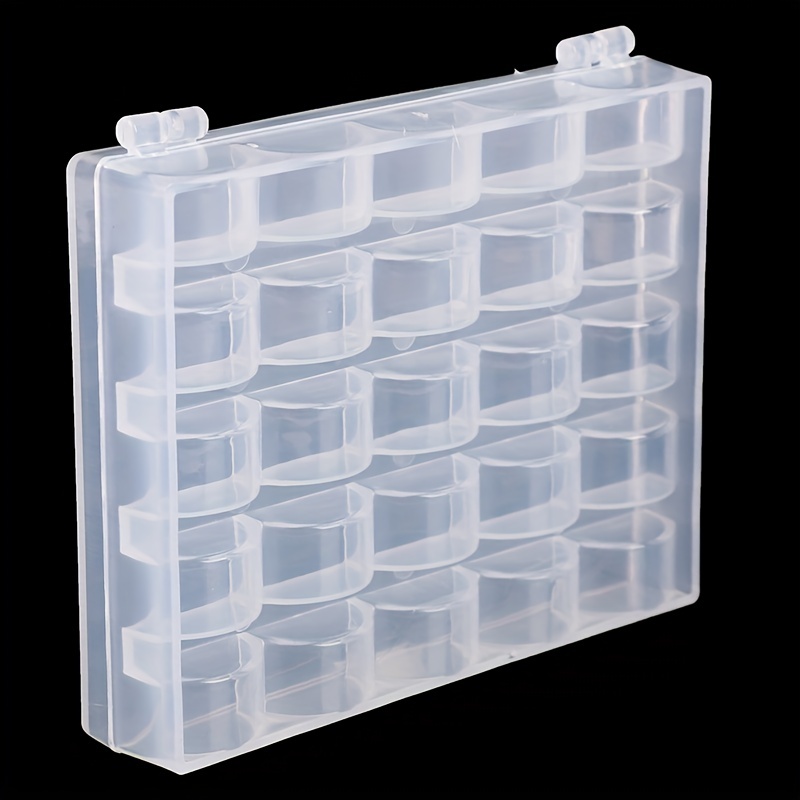 1pc 5/6-grid Clear Plastic Hair Clips Storage Box With Cover, Dust Proof  Jewelry Storage Box For Rings, Necklaces, Earrings, Household Storage  Organiz