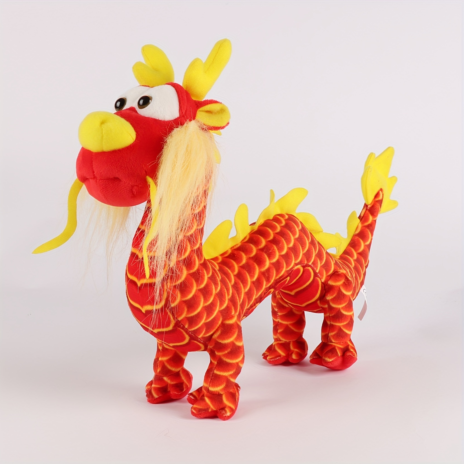 Childrenworld Cartoon Dragon Stuffed Animal Chinese Dragon Plush Doll  Adorable Chinese Dragon Plush Toy Perfect for Gifts Car Decoration
