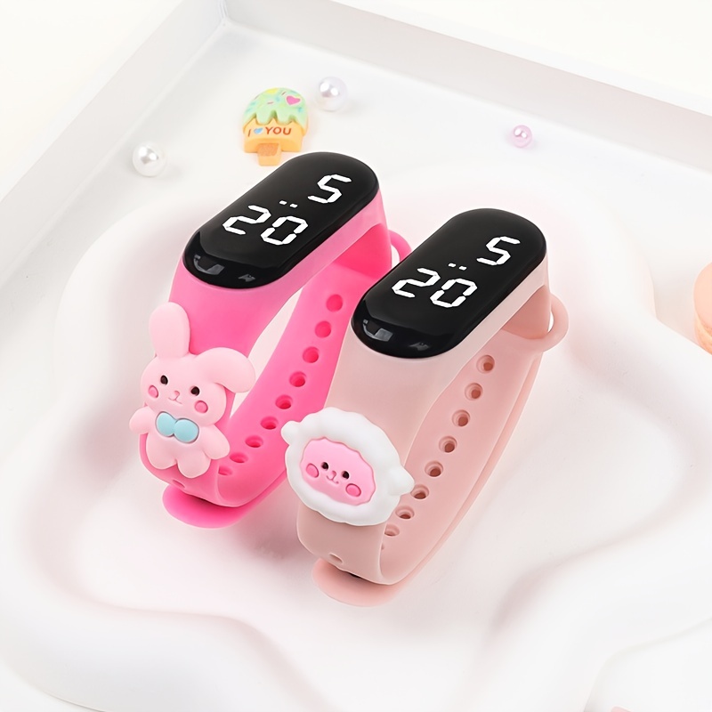 Image of 2pcs Back-to- Cute Animal Combo Led Wristbands For Boys And Girls, Electronic Watches, ' Electronic Wristbands