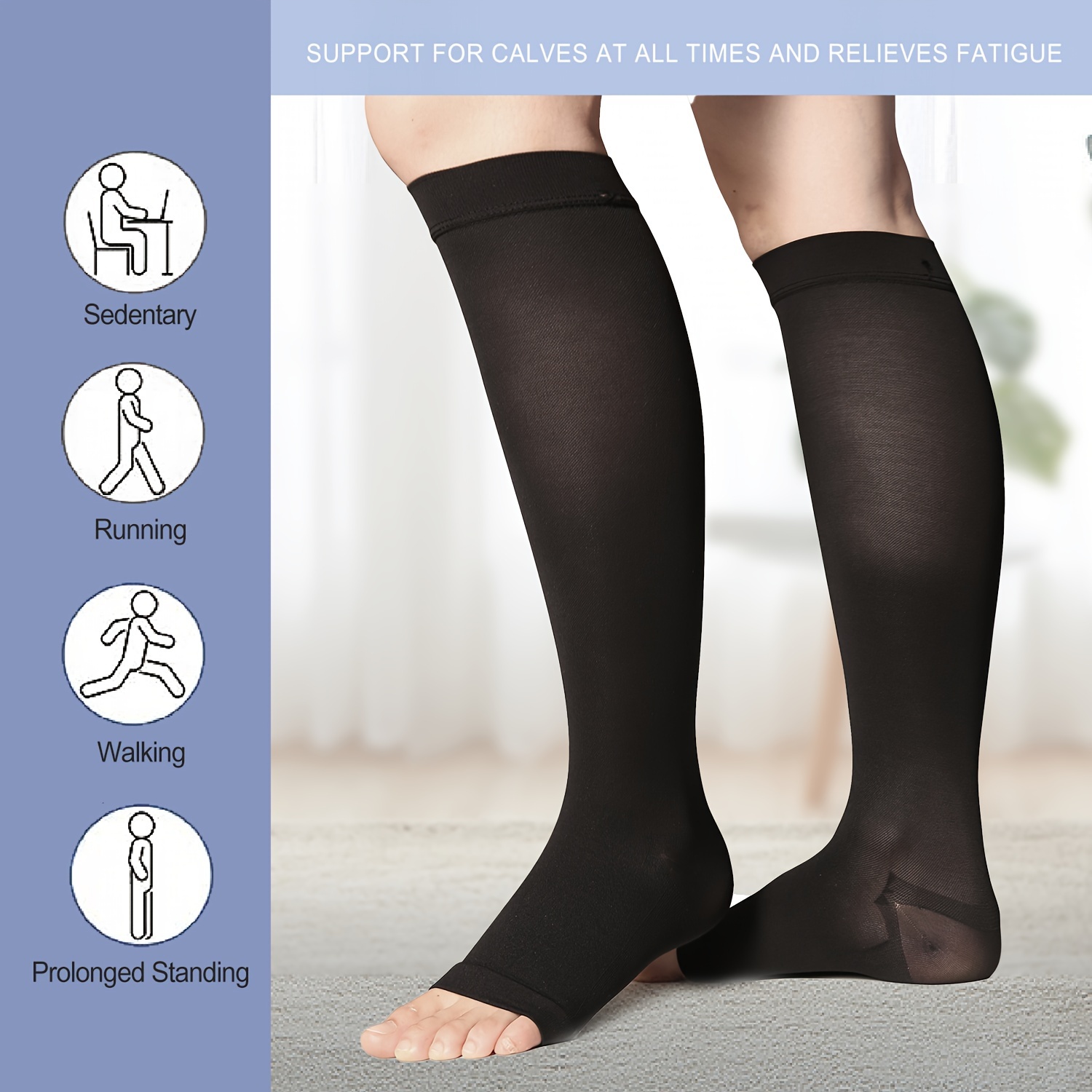 Compression Socks Women Men 23 32mmhg Knee High Graduated - Temu