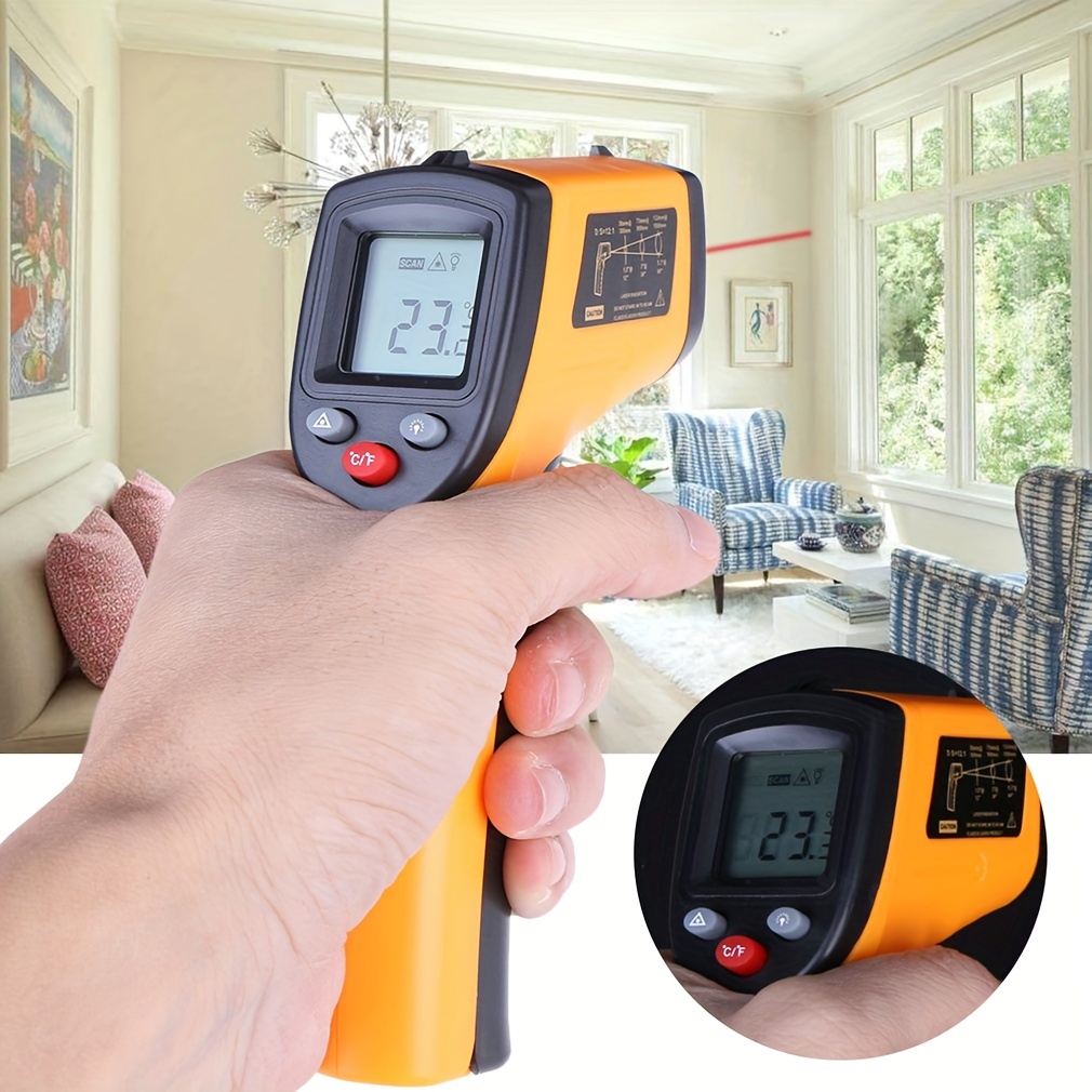 Infrared Thermometer, Gm320 Digital Temperature Gun For Cooking Electric Laser  Ir Temp Gauge, Home Repairs, Car Surface Measuring -58°f~1022°f - Temu