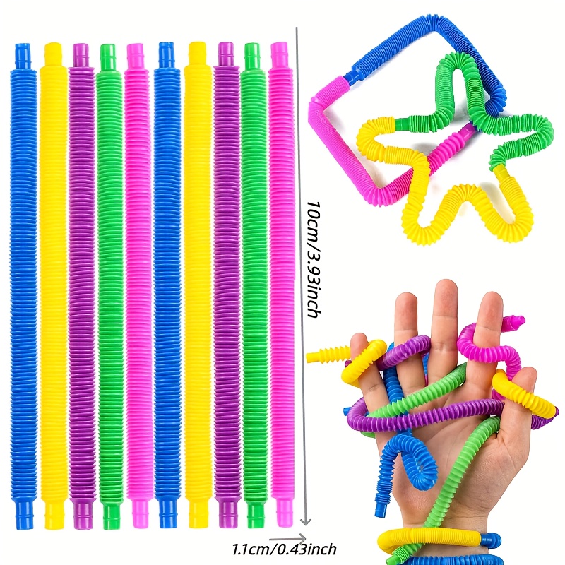 Tubos sensoriales de fusión para niños, mezcla de colores para juegos  visuales sensoriales, tubos antiestrés para estudiantes, juguetes de  terapia