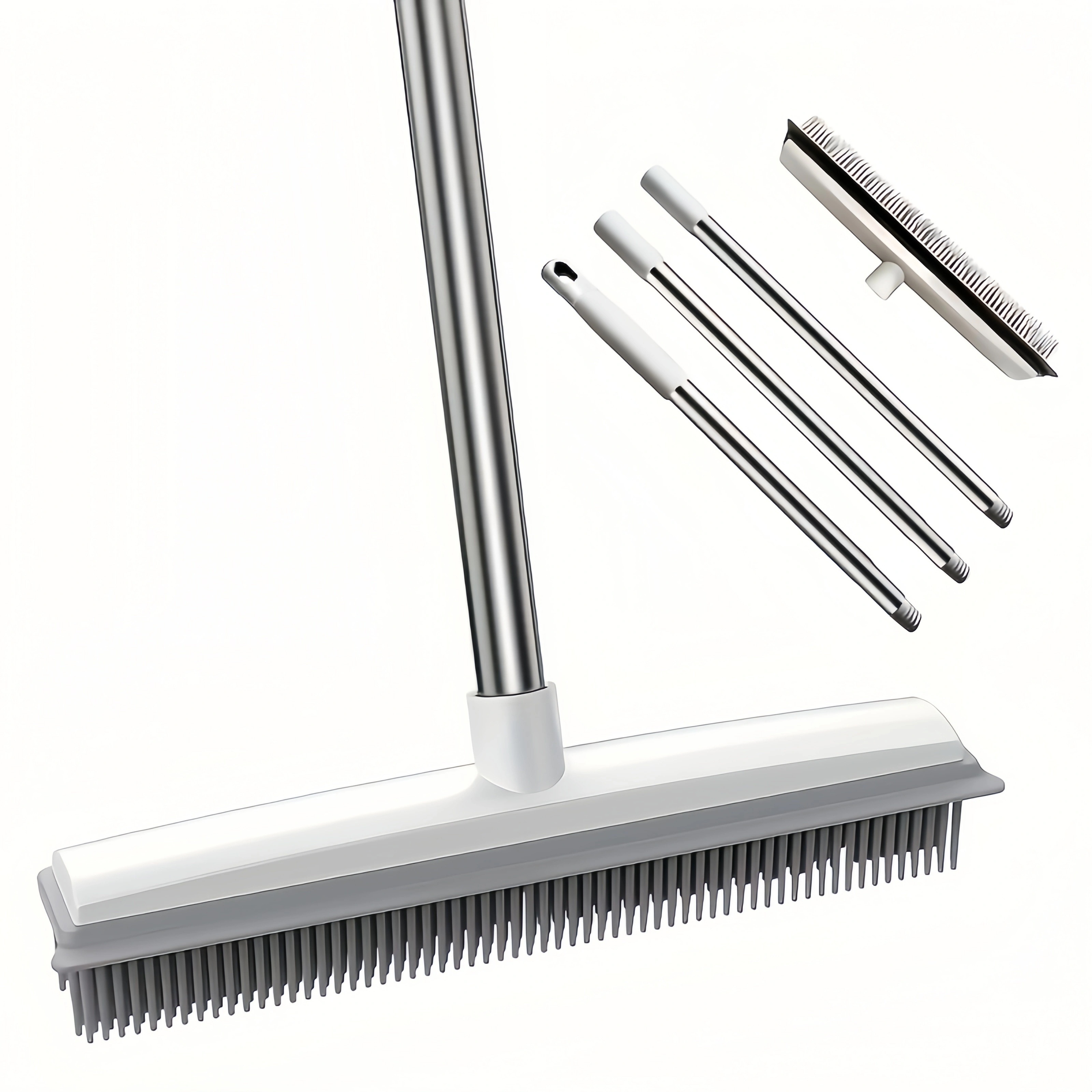 Mop Floor Squeegee with Stainless Steel Handle Removal of Water Hair&Dust 