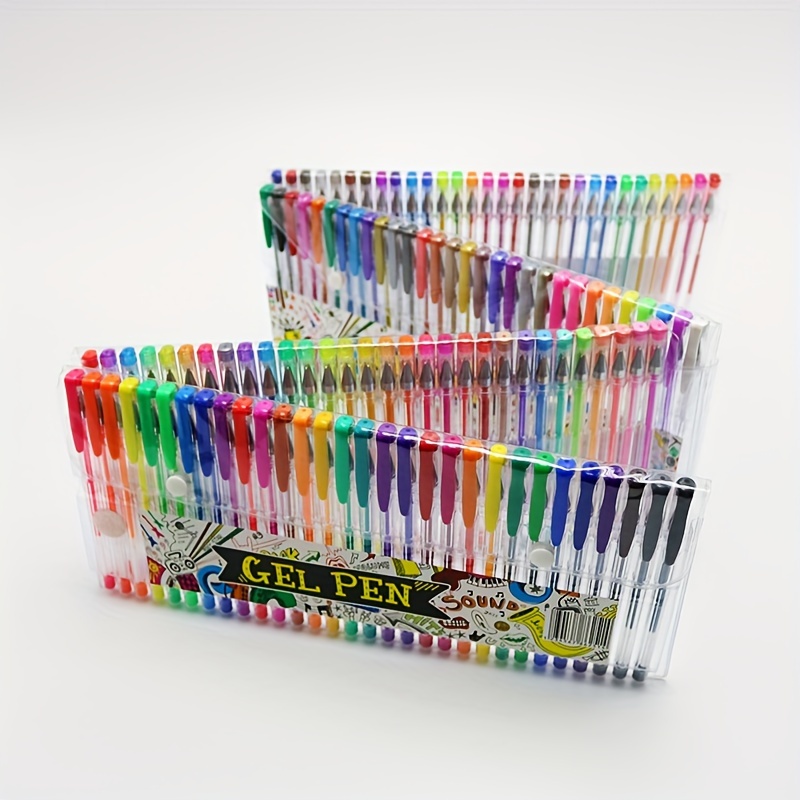 

Color Gel Pen 120pcs Set Watercolor Pen Highlighter Glitter Pen Metallic Pastel