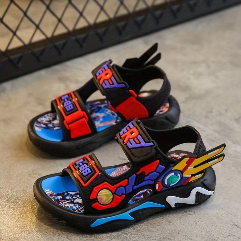 Trendy Cartoon Breathable Open Toe Sandals Boys - Temu