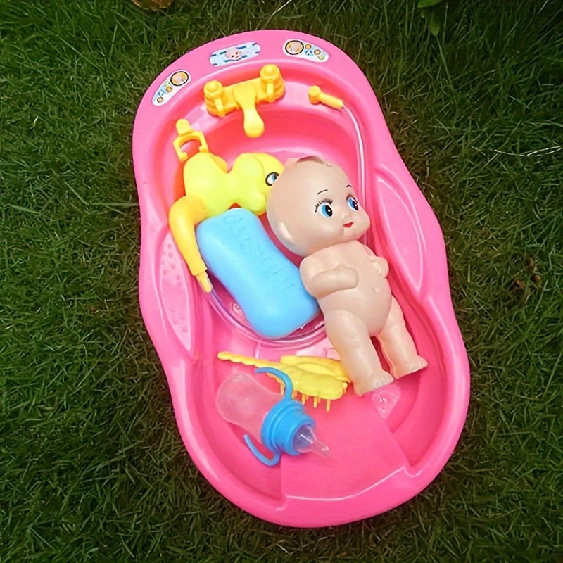 Little Set Bathtub Toy Kids Bath Beach Swim Water Play Water - Temu