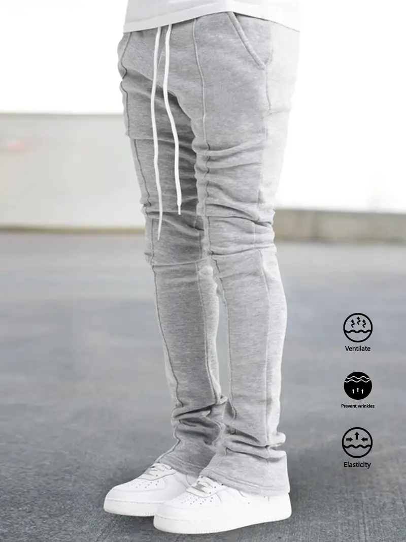 Classic gray flared pants