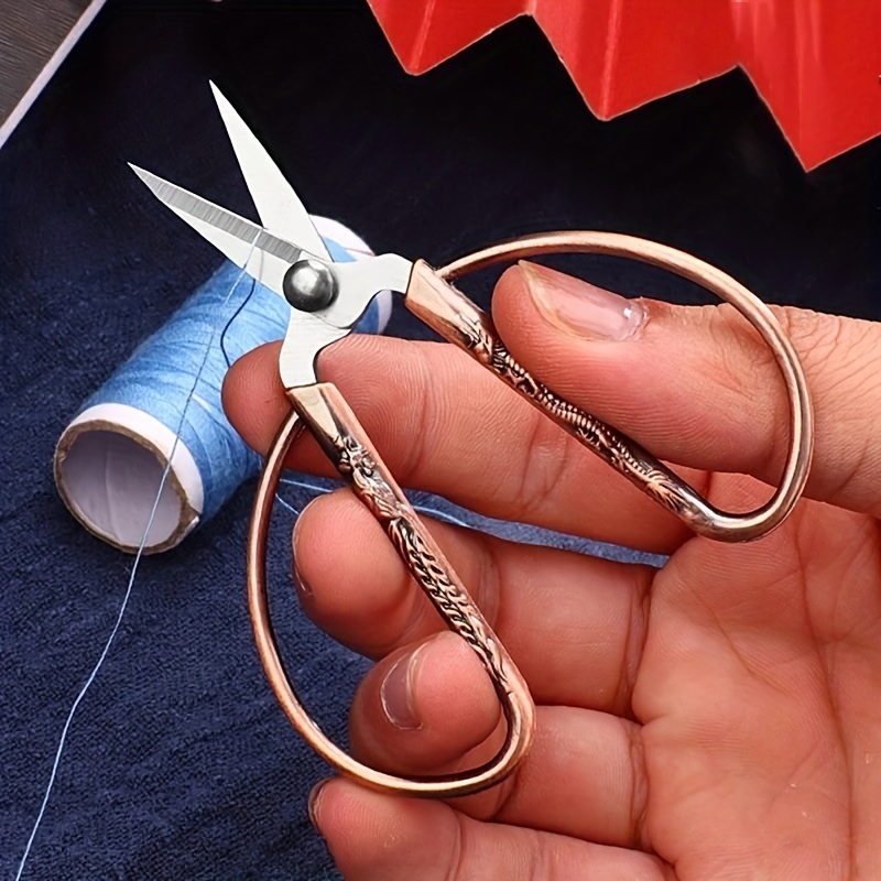 Stainless Steel Sewing Scissors Retro Tailor Thread - Temu