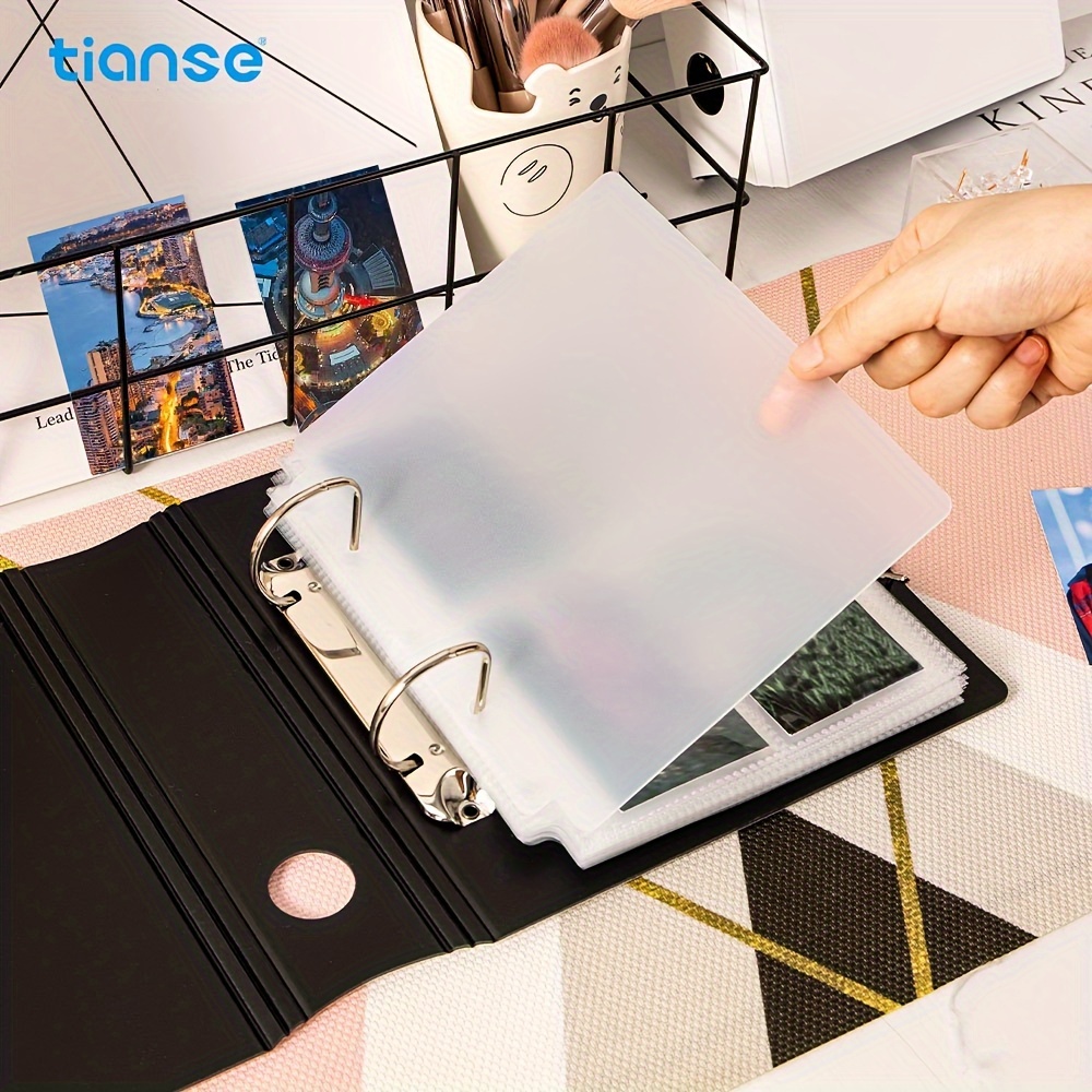 Korean A5 Binder Cover Photo Album Cards Organizer Notebook - Temu