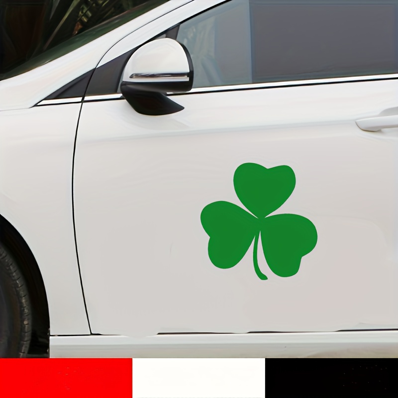 4 Leaf Clover Vinyl Decal, Bumper Sticker, Lucky, Shamrock, Irish, Four,  Window