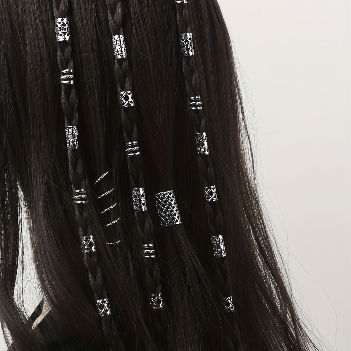 Dreadlock Accessories Set Braid Hair Beads Alloy Hair Rings - Temu