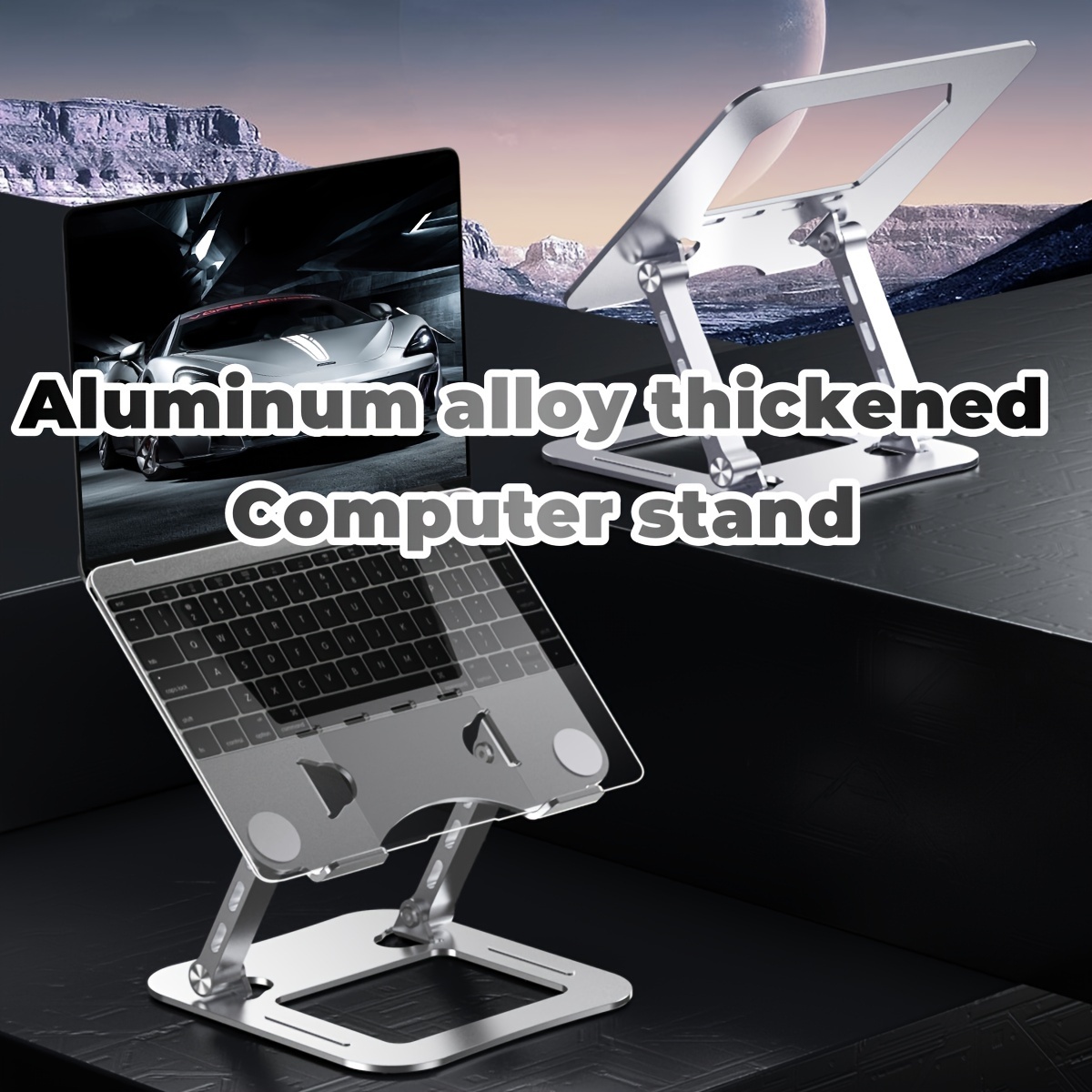 Soporte Atril Premium De Aluminio Plegable Laptop Notebook