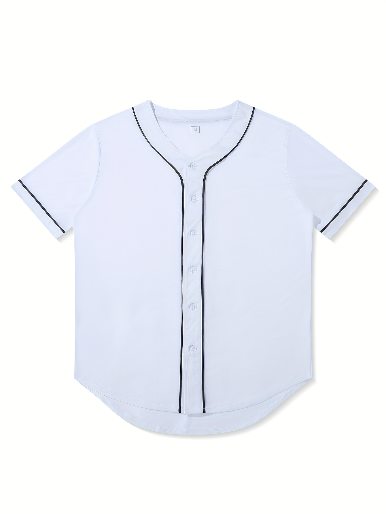 Men's Solid Color Classic Design Baseball Jersey, The Sandlot Print Retro Baseball Shirt, Slightly Stretch Breathable Sports Uniform for Training