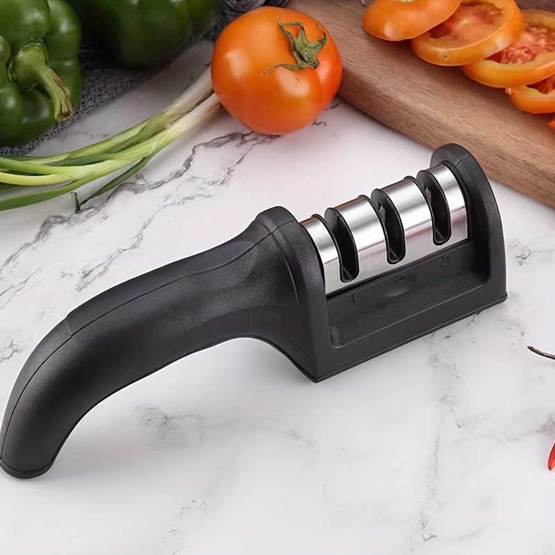 1pc Multifunctional Three-stage Knife Sharpener For Kitchen, Quick & Easy  To Sharpen Knives