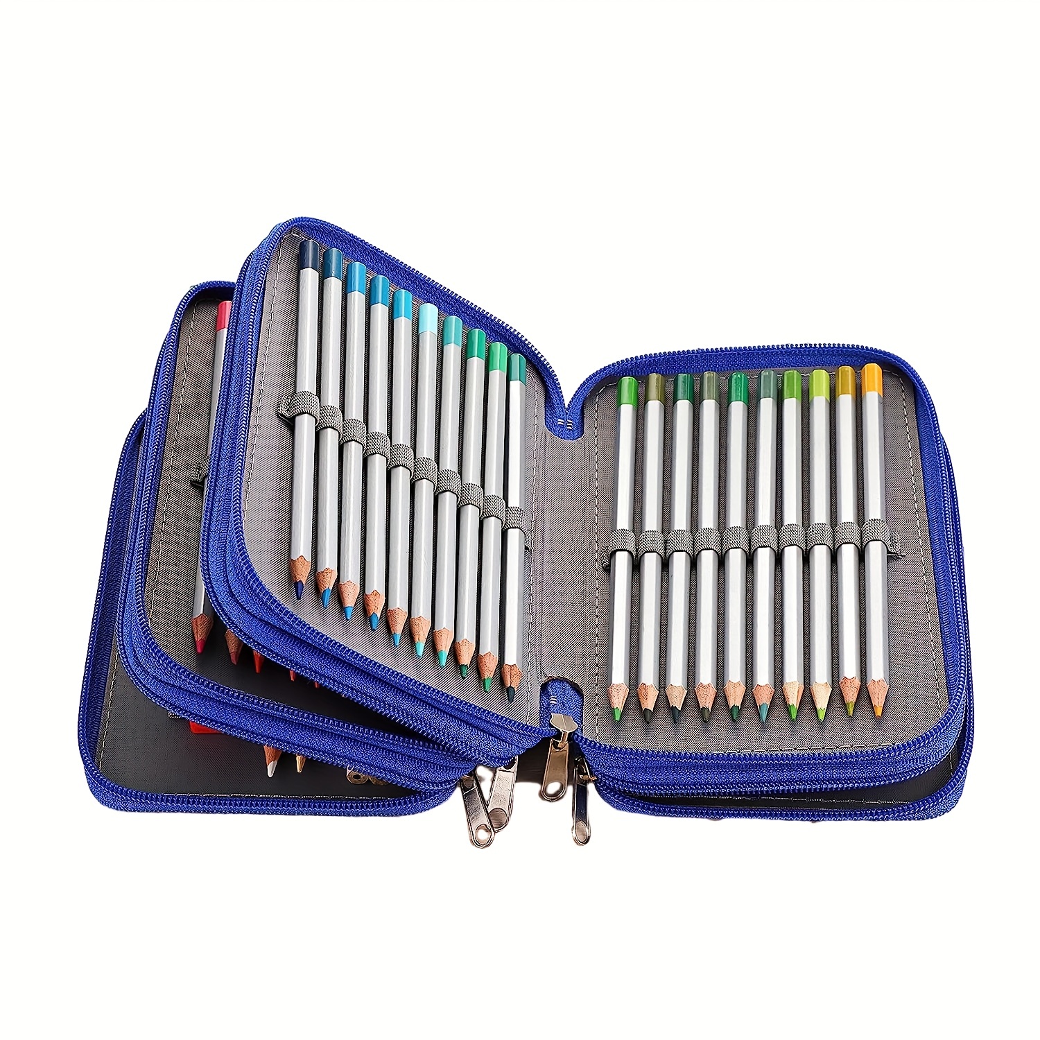 72 slot Portable Oxford Pencil Bag: Multi layer - Temu