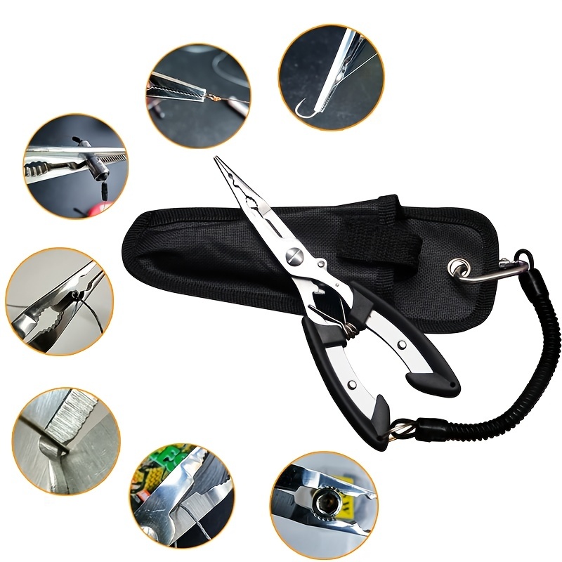 High Carbon Steel Fishing Pliers Long Nose Hook Remover - Temu Canada
