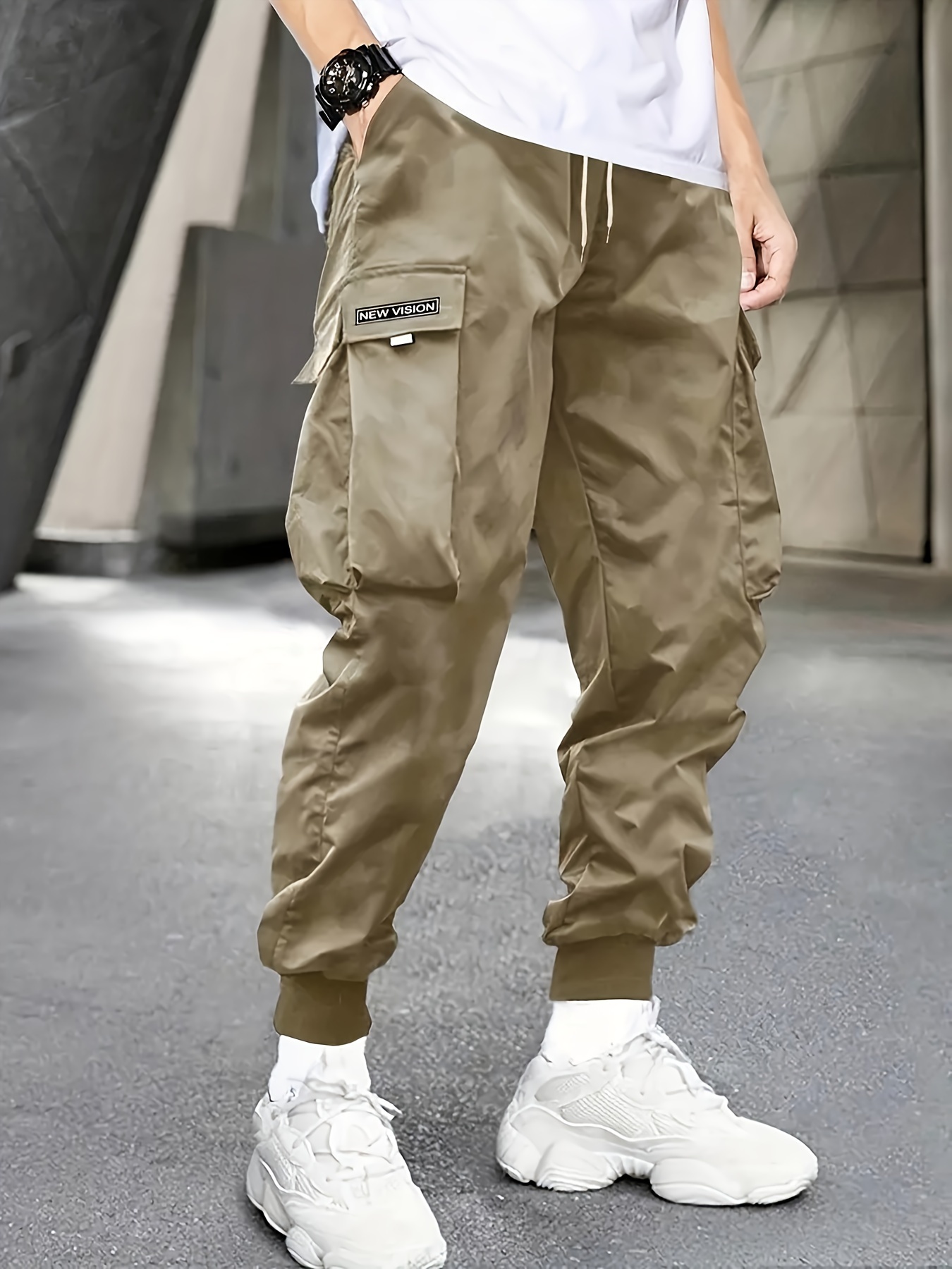 Plus Size Men's new Version Print Cargo Joggers Fashion - Temu