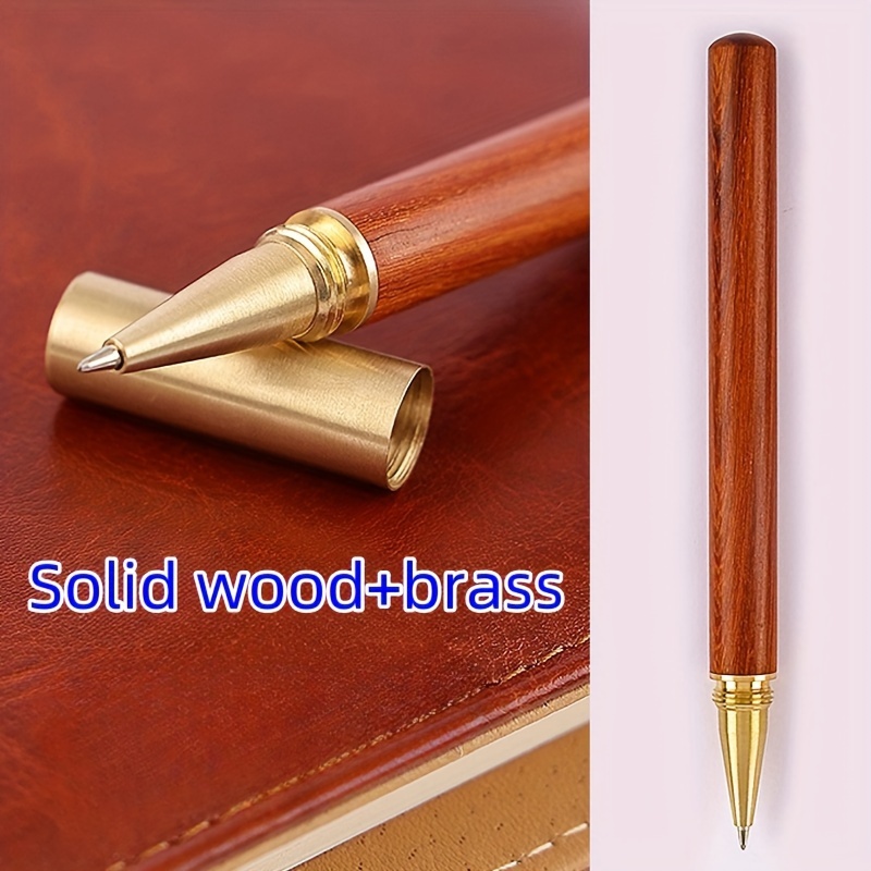 Brass Solid Wood Writing Pen Commercial in Sandalwood Precious Pearl Pen  Commercial - China Writing Pen, Brass Pen