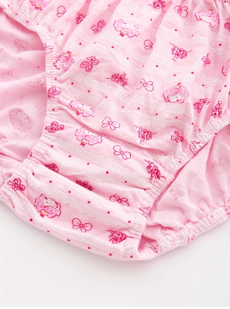 Girl's Cotton Briefs Cartoon Bunny Pattern Underwear - Temu Canada