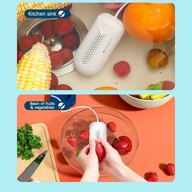 Wireless Portable Fruit Vegetable Washer: Disinfect Clean - Temu