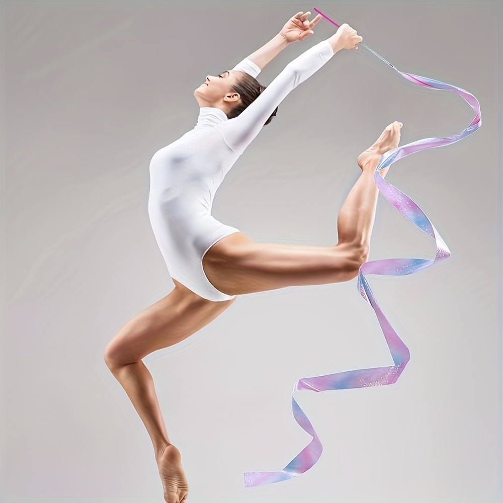 Streamer de Ballet rythmique, couleurs dégradées, ruban de danse