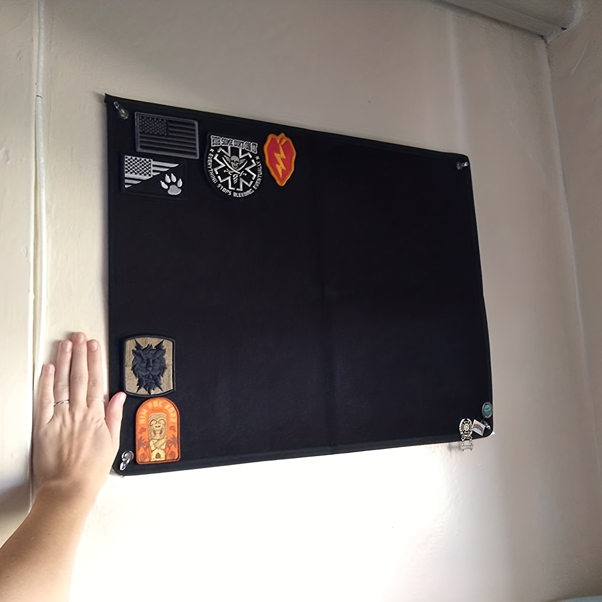 Patch Wall Display Panel for Velcro Patches