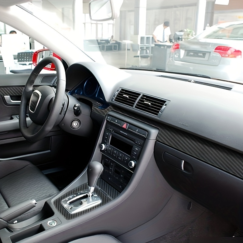 Für Audi A4 B6 B7 2002-2007 Innen Zentrale Steuerung Panel Tür Griff 3D/5D  Carbon Faser Aufkleber aufkleber Auto styling Zubehör - AliExpress