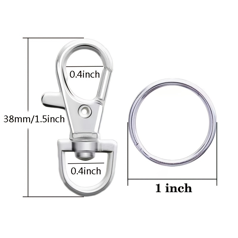Metal Keychain Suitable For Hanging Bag Buckle Key Ring - Temu