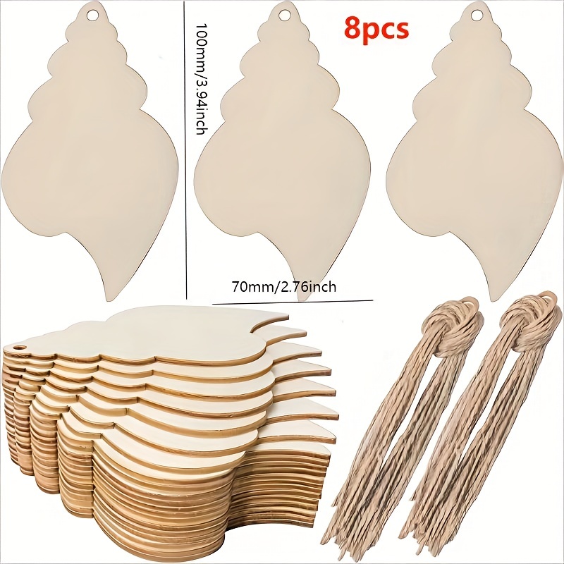 Wood Chips Blank Natural Wood Square Wood Shears For - Temu