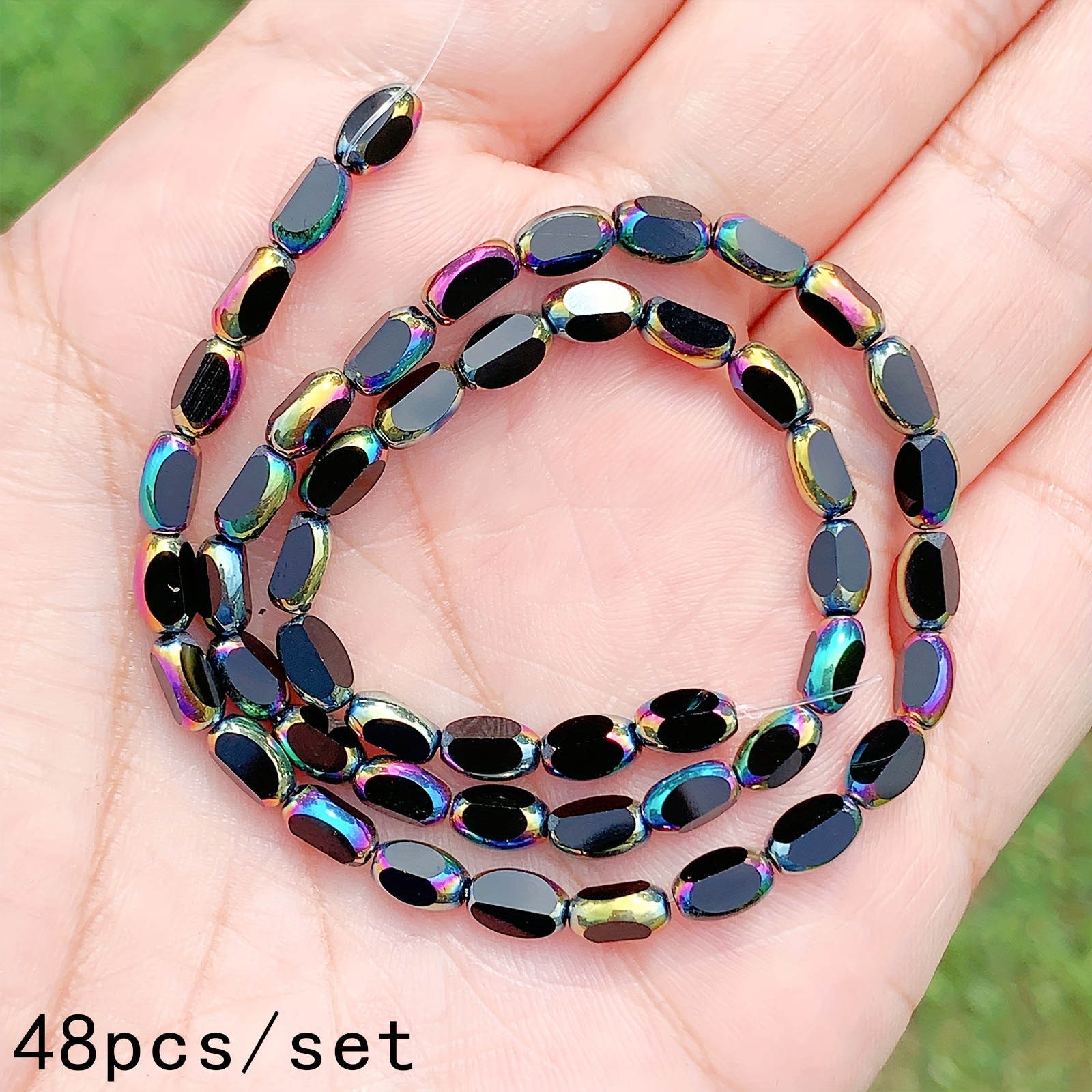 Multicolor Metal Chip Beads For Jewelry Making Hematite - Temu