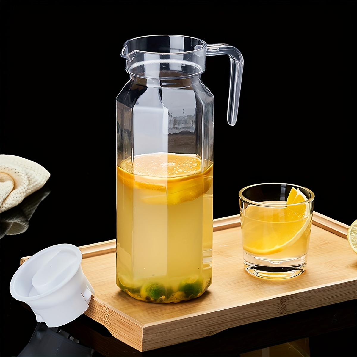 Pitcher With Lid - Beverage Serveware And Storage Container For Hot Liquids  Or Cold Drinks. Fridge Pitcher, Juice Container, Water Jug, Iced Tea Pitcher  Or Milk Pitcher - Temu
