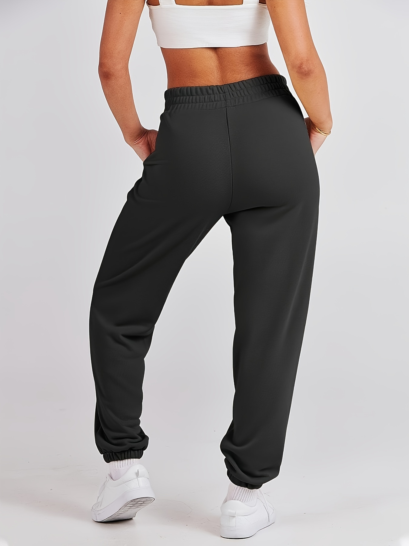 Women's Baggy Casual Sweatpants High Waisted Workout - Temu