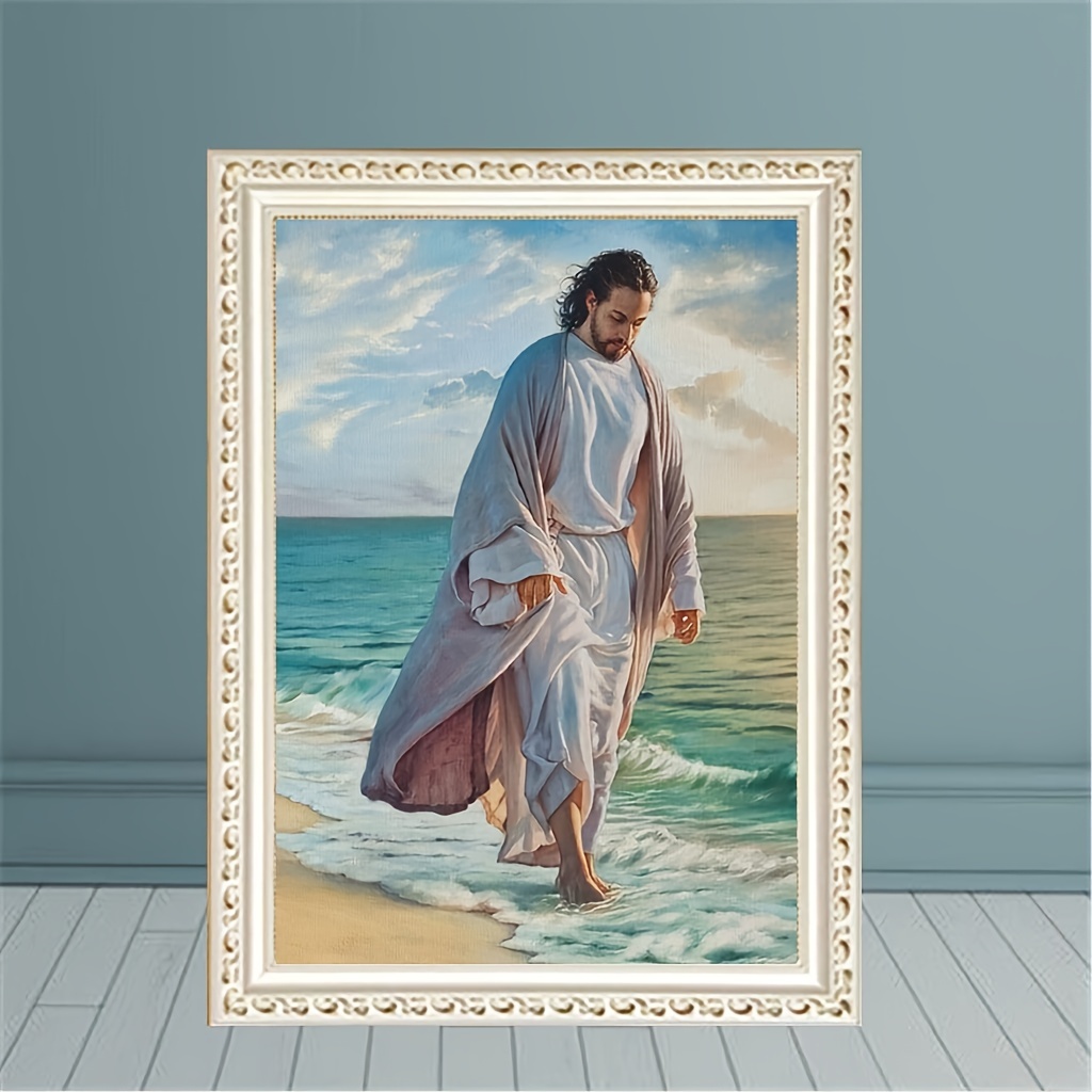 Beaudio Religious Faith Series Diamond Painting Kits for Adults- Jesus Christ - DIY Round Full Drill 5D Diamond Art for Home