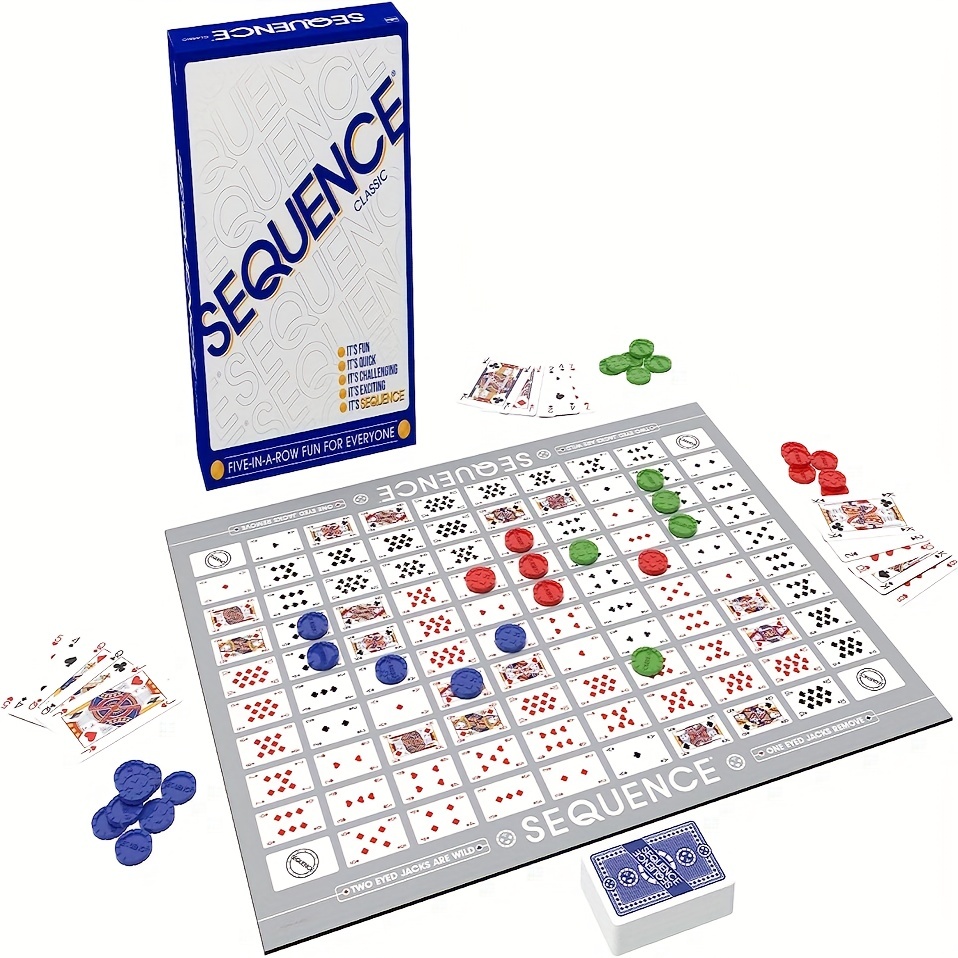  SEQUENCE- Original SEQUENCE Game with Folding Board