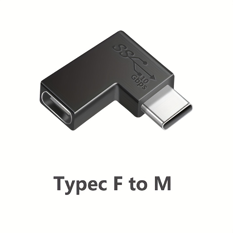 Cable USB-C a USB-C 90° OTG