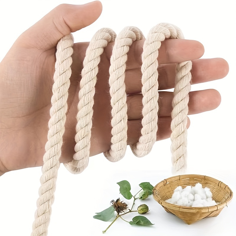 1 Cuerda De Algodón Blanco Utilizada Para - Temu