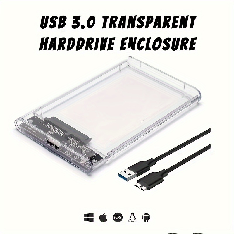 Harddisk Boxs USB 2.0/3.0/3.1 Vers SATA III Boîtier De - Temu France